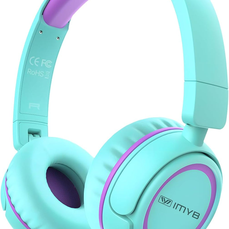 IMYB V1 Kids Headphones with 85dB Safe Volume, Adjustable Fit for Ages 2-12, Ideal for School & Travel