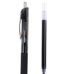 Amazon Basics Retractable Gel Pens, Fine Point 0.7mm, Smooth Writing, Black, No Smudge, School and Office Supplies, 12-Pack