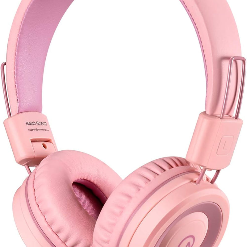 Kids Headphones - noot products K11 Foldable Stereo Tangle-Free Wired Cord On-Ear Headset