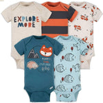 Gerber Baby Boys' 5-pack Variety Onesies Bodysuits