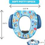 Bluey Soft Potty Seat - Potty Training Toilet Seat, Soft Cushion, Baby Potty Training, Safe, Easy to Clean