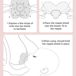 Momcozy Nipple Shields for Breastfeeding Newborn, Flower Shaped(1, 24mm) | BPA/BPS-Free, Super-Soft & Portable Carry Case Included