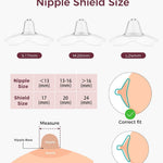 Momcozy Nipple Shields for Breastfeeding Newborn, Flower Shaped(1, 24mm) | BPA/BPS-Free, Super-Soft & Portable Carry Case Included