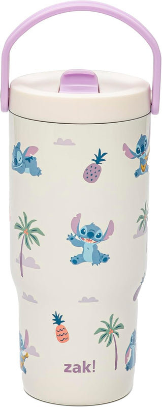 Zak Designs Disney Princess Siply 20oz Leak-Proof Straw Insulated Tumbler | BPA Free, Stainless Steel, Handle, Cupholder Friendly, Dishwasher Safe, Kids Water Bottle For School, Home, Travel, Ariel
