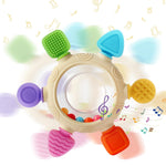 Silicone Baby Teether Rings for 0-6 and 6-12 Months Newborn Infant Relief Chew Soothing Sore Gums BPA Free