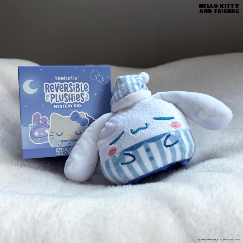 TeeTurtle Hello Kitty and Friends Sanrio Celestial Series Reversible Plushie Mystery Box - 3-Inch Two-Sided Blind Box Plush with Embroidered Details - Cute Surprise Toy for Kids, Teens, and Adult