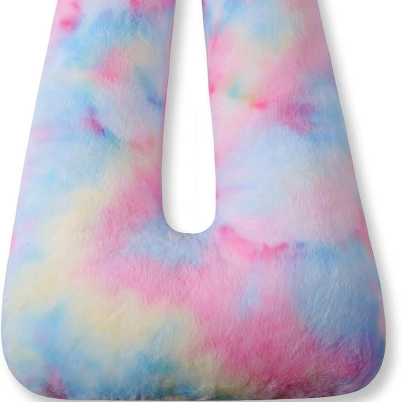 FHSGGP Travel Pillow Cushion for The Back Seat of Car Car Pillow | for Kids A Sleeping Artifact Suitable for Long-Distance Travel of Adults and Children Travel Pillow for Kids Pink