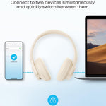 Soundcore by Anker Q20i Hybrid Active Noise Cancelling Headphones, White | Over-Ear, Bluetooth, 40H ANC Playtime, Hi-Res Audio, Big Bass, Transparency Mode, Customize via App, Travel, Home, Office
