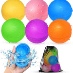 12Pcs Reusable Water Balloons, Pool Beach water Toys for Boys and Girls, Outdoor Summer Toys for Kids Ages 3-12