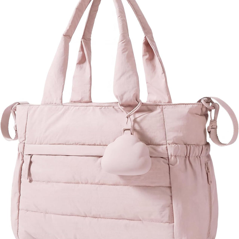 BAGSMART Diaper Bag Tote, Hospital Bag for Labor Delivery Travel Baby Tote | Lightweight Puffy Maternity Bag, Changing Pad & Pacifier Case, Large Capacity for Mom and Dad, Newborn Essentials
