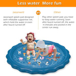 Jasonwell Splash Pad Sprinkler for Kids 60" Splash Play Mat Outdoor Water Toys Inflatable Splash Pad Baby Toddler Pool Boys Girls Children Outside Backyard Dog Sprinkler Pool for Age 1 2 3 4 5 6 7 8 9