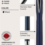 Uni-Ball Jetstream RT Pens - NY Times Wirecutter Best Pen for Over a Decade - Pack of 3 Black Fine Point Pens, 0.7mm - Back to School Pens, Ballpoint Pens