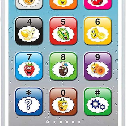 Wolmund Toy Learning Play Cell Phone with 8 Functions and Dazzling Lights for Toddler and Baby