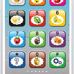 Wolmund Toy Learning Play Cell Phone with 8 Functions and Dazzling Lights for Toddler and Baby