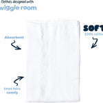 Gerber Unisex Baby Boys Girls Birdseye Prefold Cloth Diapers Multipack White 3-Ply 10 Pack