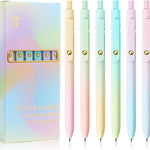 YOXMJDB Gel Pens, 5 Pcs Medium Point Smooth Writing Pens Cute Pens for Women, High-End Series 0.7mm Black Ink Pens for Journaling Note Taking, School Office Supplies (5 Pcs Gradient Morandi)
