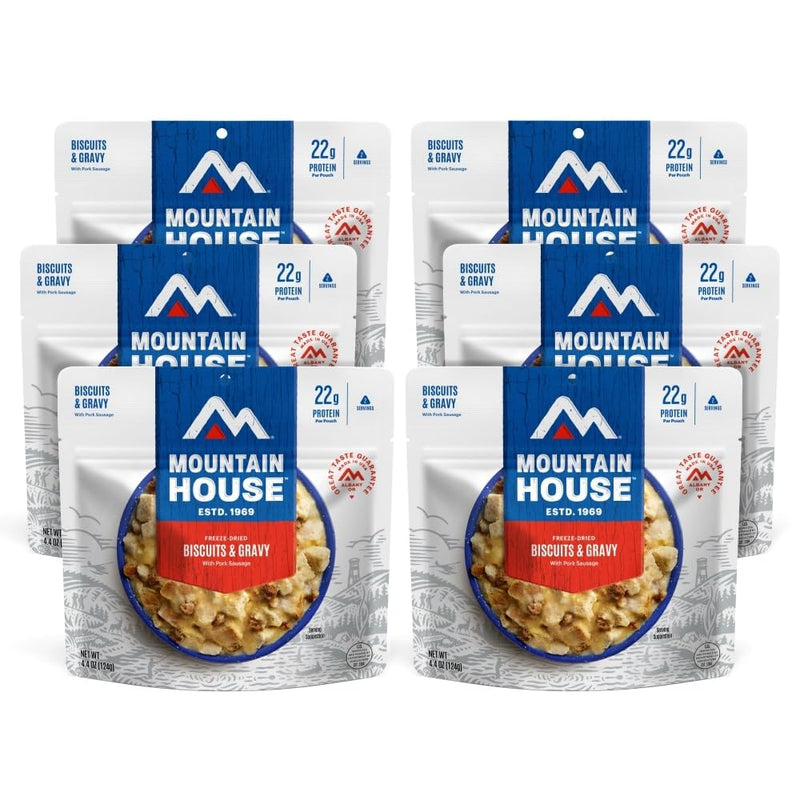 Mountain House Freeze-Dried Breakfast Entree | Backpacking Meals for Camping and Hiking, 4 Servings, 30-Year Shelf-Life, 2-Pack