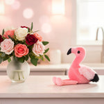 The Petting Zoo Flamingo Stuffed Animal Plushie, Gifts for Kids, Wild Onez Babiez Zoo Animals, Flamingo Plush Toy 6 inches