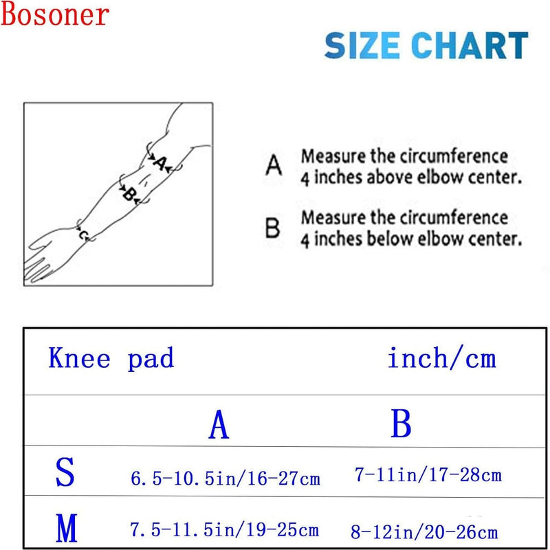 BOSONER Kids/Youth Knee Pads Elbow Pads Wrist Guards Set - Protective Gear for Roller Skates, Cycling, and Scooter Riding
