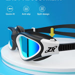 ZIONOR G1 MINI Polarized Kids Swim Goggles for Boys Girls Ages 6-14 | Glare-Reducing Polarized Lenses with Anti-Fog UV Protection, Leakproof Comfort Fit, Wide View and Easy-Adjust Strap