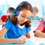 Kids Headphones - noot products K11 Foldable Stereo Tangle-Free Wired Cord On-Ear Headset