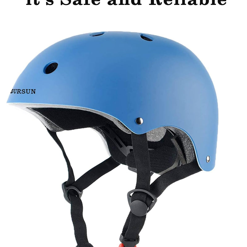Bursun Kids Bike Helmet, Adjustable Toddler Helmet for Ages 2-14, Multi-Sport Helmet for Kids Boys Girls, Skateboard, Roller Skating, Bicycle Scooter
