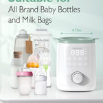 Momcozy Baby Bottle Warmer for Breast Milk, Fullest Nutrients Preserved | Fast & Even Heat, Night Light for Nighttime Breastfeeding, One-Touch Easy Use, Newborn Essentials Supplies Gift for Mom