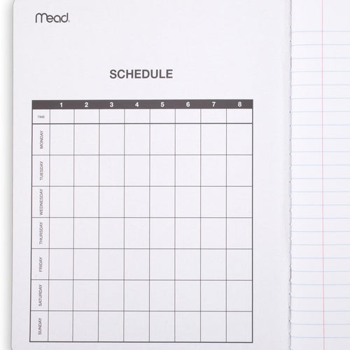 Mead Composition Notebook, College Ruled 7.5" x 9.75" Paper, 100 Sheets, Assorted Colors, 6 Pack (850106-ECM)