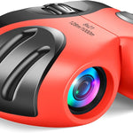 Let's Go! Kids Binoculars 8X Shockproof with Safety Eyepieces Compact Design