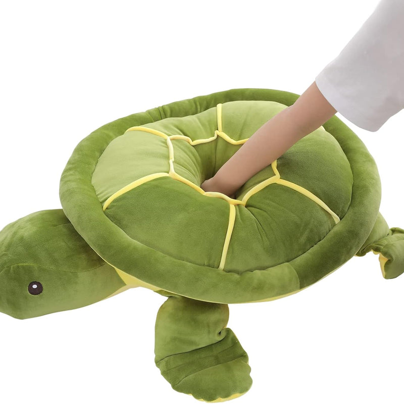 Dalmao 28 Inch Big Sea Turtle Stuffed Animals, Cute Giant Large Jumbo Soft Plush Toys, Ocean Green Turtle Plushie Body Pillow, Gifts for Kid Boys, Girls, Girlfriend, Birthday
