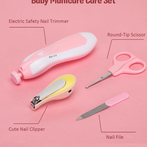 Baby Healthcare and Grooming Kit, Electric Safety Nail Trimmer Baby Nursery Kit, Newborn Care Kits with Hair Brush Comb for Newborn Infant Toddlers Baby Boys Girls Kids, Baby Shower Gifts