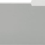 Amazon Basics File Folders for Organization, Letter Size, 1/3 Cut Tab, Gray, 36-Pack