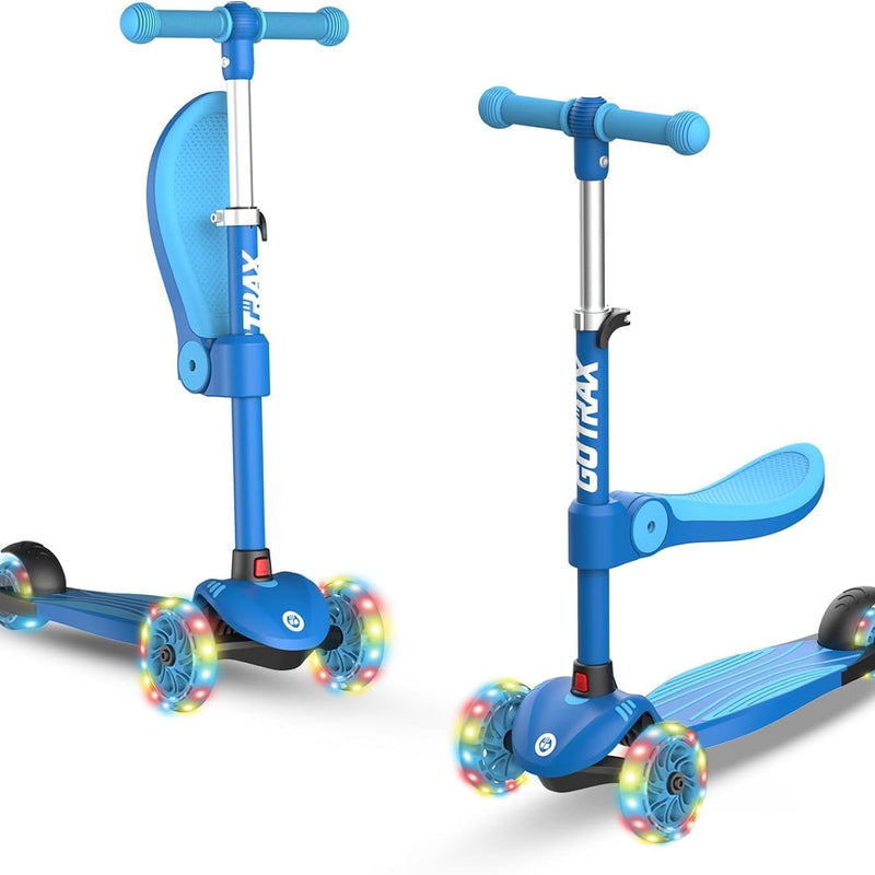 Gotrax KS3 Kids Kick Scooter with LED Lighted Wheels and Adjustable Height Handlebars