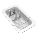 Dr. Brown's Sink Caddy for Baby Bottles and Parts with Two Brush Holders, Over the Sink Kitchen Storage, Drying Rack, and Organizer, BPA-Free