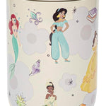 Zak Designs Disney Princess Siply 20oz Leak-Proof Straw Insulated Tumbler | BPA Free, Stainless Steel, Handle, Cupholder Friendly, Dishwasher Safe, Kids Water Bottle For School, Home, Travel, Ariel