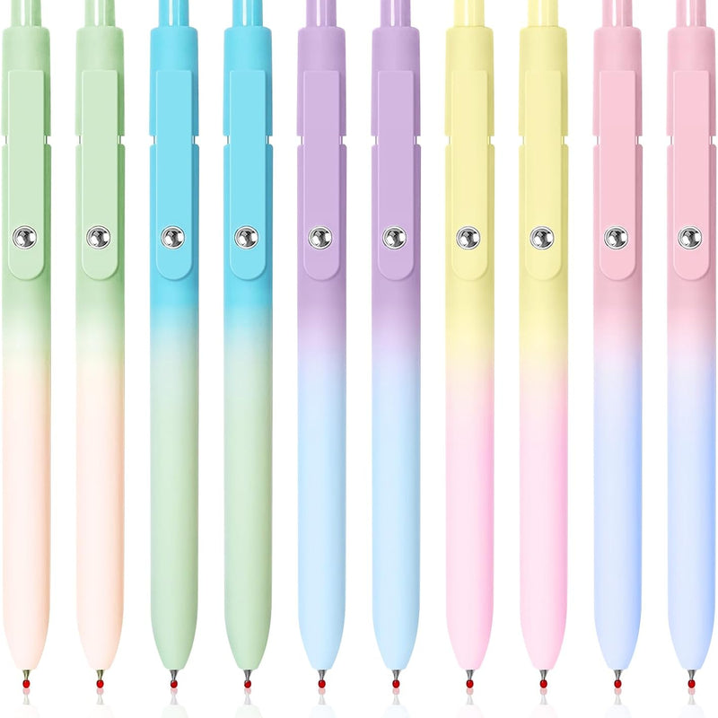 YOXMJDB Gel Pens, 5 Pcs Medium Point Smooth Writing Pens Cute Pens for Women, High-End Series 0.7mm Black Ink Pens for Journaling Note Taking, School Office Supplies (5 Pcs Gradient Morandi)