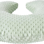 Nursing Pillow and Body Positioner with Premium Slipcover | for Breastfeeding for Baby Boys and Girls, Feeding Pillow with Breathable Comfortable Pillowcase (Green)
