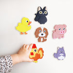 SUPINEEDO Refrigerator Magnets for Kids, Cute Farm Animals Fridge Magnets, Educational Toddler Gift