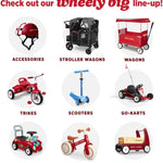 Radio Flyer My 1st Scooter, Red, 3-Wheel Balance Scooter for Kids 2-5 Years Old, Extra Wide Base and Easy Foot Brake