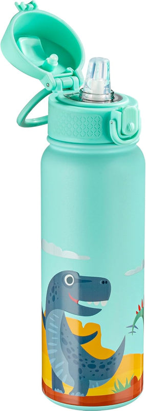 OLDLEY 20 Oz Insulated Stainless Steel Water Bottle For Kids, With Straws Leak-proof, Kids Water Bottles For School Boys Girls,Solar System