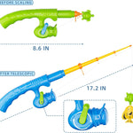 Magnetic Fishing Pool Toys Game for Kids Toddlers, Water Table Bathtub Toy with Pole Rod Net Plastic Floating Fish, Water Bath Pool Outdoor Toys for Kids Toddlers Baby Age 3 4 5 6 Year Old