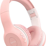EarFun K2 Kids Bluetooth Headphones for School, Kids Headphones with Mic | Volume Limited, 40H Playtime, Built-in Mic, Stereo Sound, Foldable Over-Ear Headphones for Kids/Toddler/Travel/Tablet, Blue