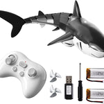 Bennol 1:18 scale 2.4GHz RC shark toys for kids with light and spray water functions, waterproof design