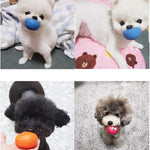 Smile Face Dog Squeaky Toys Soft Latex Squeak Balls for Puppy Small Pet Dogs 6 Pcs/Set