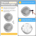 SHJADE Foam Ball Pit, 35.4"x 11.8" Ball Pits for Toddlers-Grey | Soft Memory Sponge Round Playpen Ball Pool for Kids, Ideal Gift for Babies, Indoor and Outdoor Game, Balls not Included