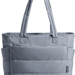 BAGSMART Tote Bag for Women, Lightweight Puffy Tote Bag with Compartments Shoulder Bag Handbag for Travel, Work, Gym | Lightweight
