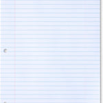 Amazon Basics Wide Ruled Loose Leaf Paper, 10.5" x 8", 150 Sheets, No Binding, White, 1-Pack