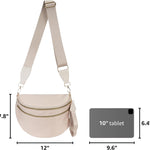 FEIBOON Spacious Nylon Crossbody Bag Bum Bag Handbags Wallets Purses Trendy Shoulder Bag for Women