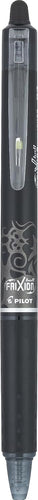 Pilot FriXion Clicker 0.7mm, Erasable Gel Pens, Fine Point (6-Pack, Black/Blue)
