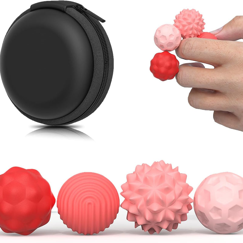 Magnetic Balls Fidget Toys Adults, 8pcs Stress Relief Magnet Sensory Ball with Silicone Shell for to Hands Anxious Mind,Office Desk Fidget for Autism ADHD Anxiety, Stocking Stuffers for Teens Girl